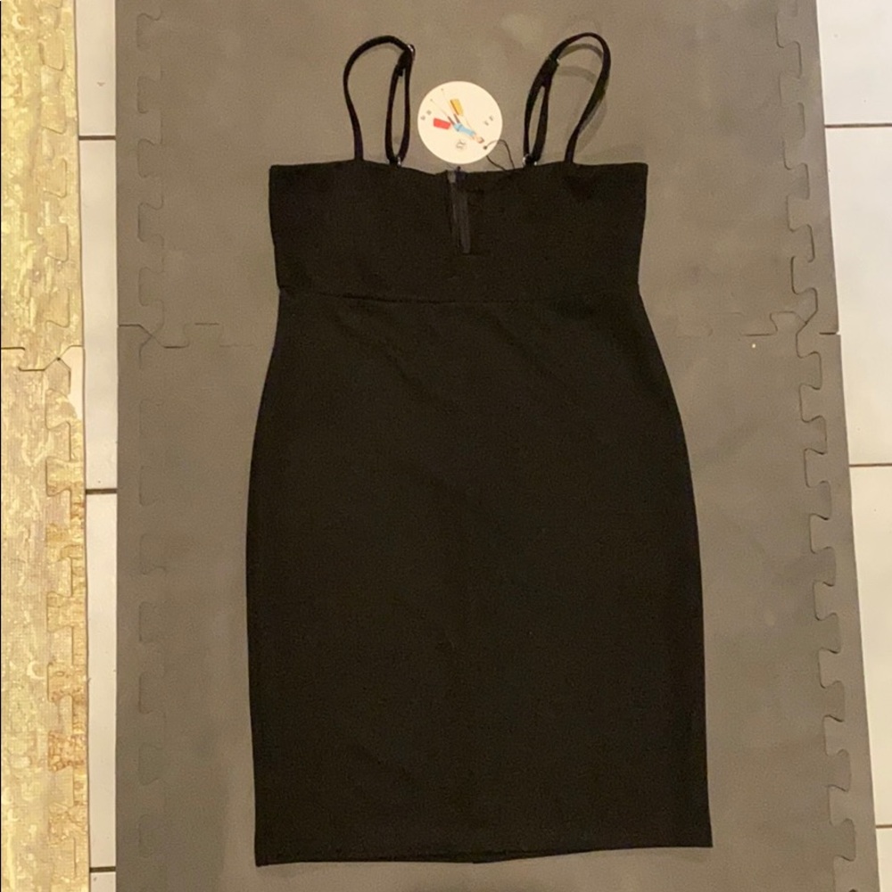 Black mini dress